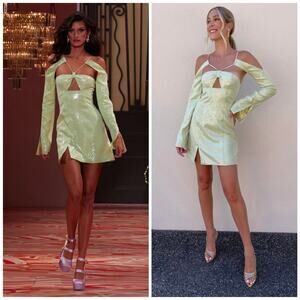 Alice McCall Pistachio Green Sequin Mini Dress